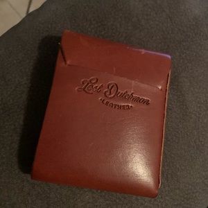 Handmade leather wallet - lost dutchman